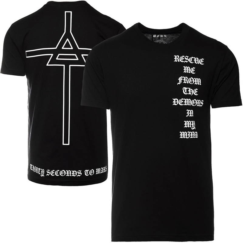 Illustration for article titled Jared Leto's Thirty Seconds to Mars Merchandise Is So Unbelievably Corny